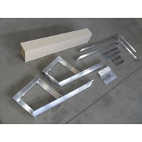 4'长凳套件与米色面板为4'码头