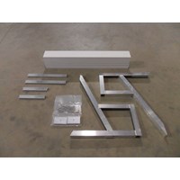 4'独立站立工作台套件与白色面板