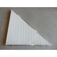 右三角形角落铝白色
