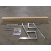8'独立式长凳套件，米色面板