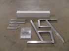4'独立站立工作台套件与白色面板