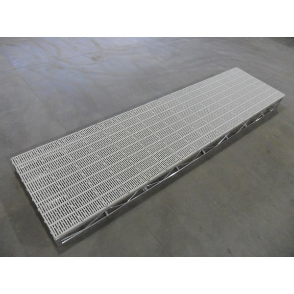 4'x16'岸边铝制-thruflow白色