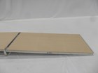 4'x8'斜坡铝 - 米色与铰链
