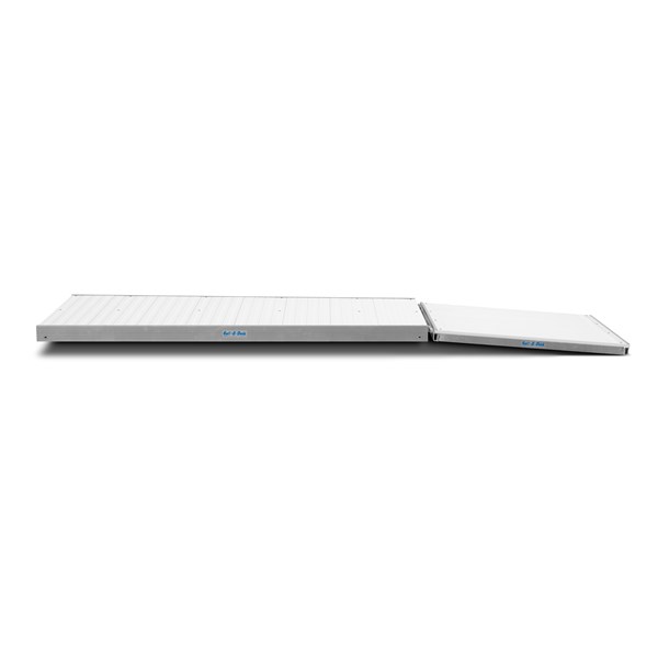 4'X8' Sectional Ramp With Hinge-White