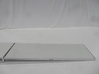 4'X12' Ramp Aluminum-White With Hinge