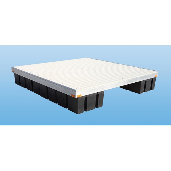 8'X8'游泳平台铝白色
