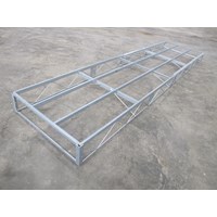 4'x16 '轮端镀锌-无桥面(用于通流)