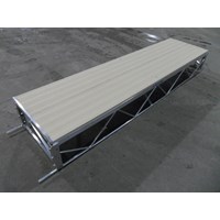 2'X8'双面扩展铝米色
