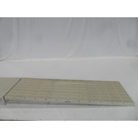 4'X12'坡道铝通流白色铰链