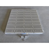 4'x4 '对码头坡道与铰链直通米色